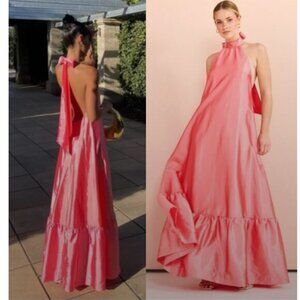 Free People x Hansen & Gretel Dress Gateau Maxi Gown in Watermelon Pink
